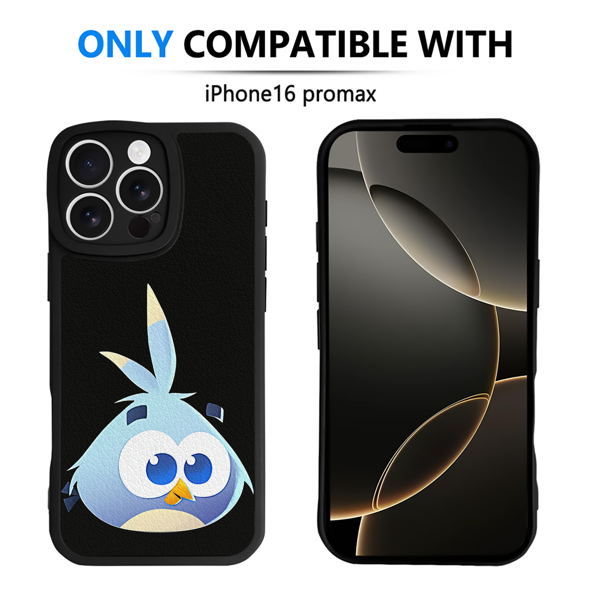 （画像用） Angry Birds アングリーバード 【iPhone 16シリーズ対応】シリコンスマホケース（レザー調） 材質：シリコン